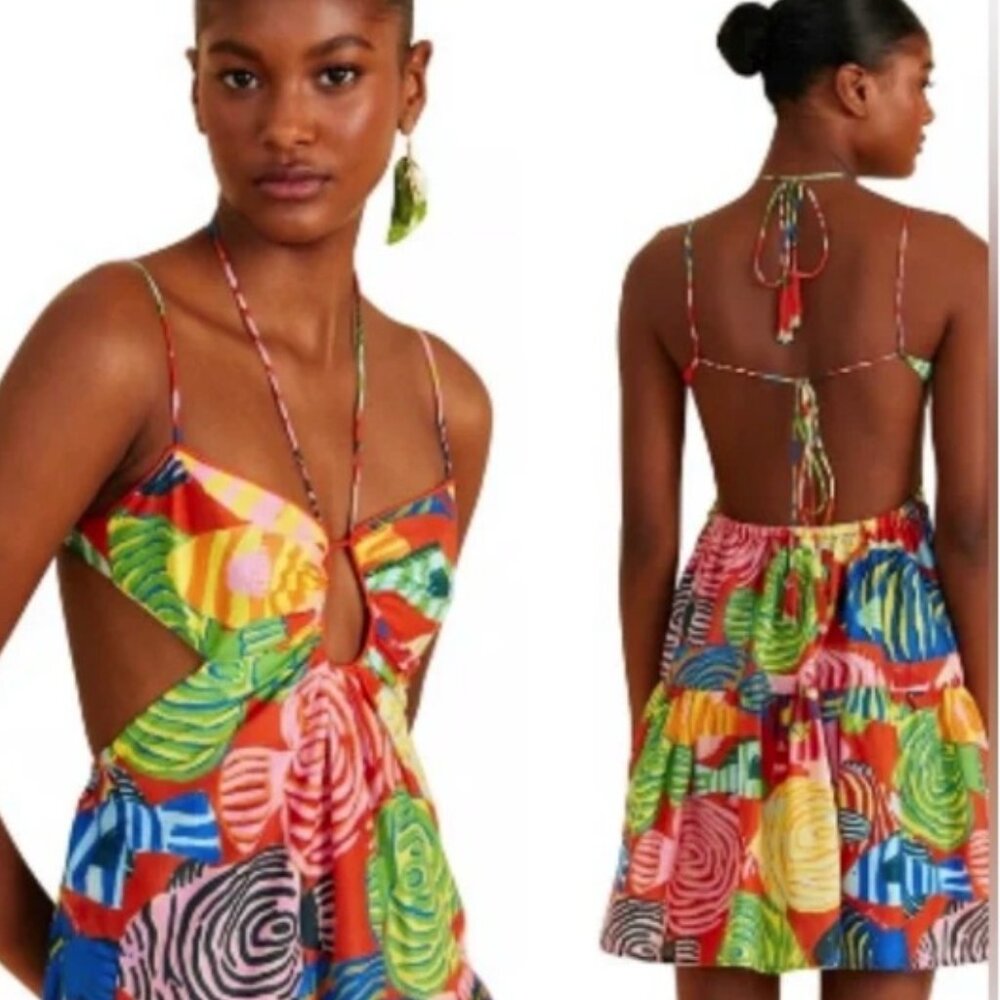 FARM Rio Multicolor Halter Dress - Picture 3 of 5